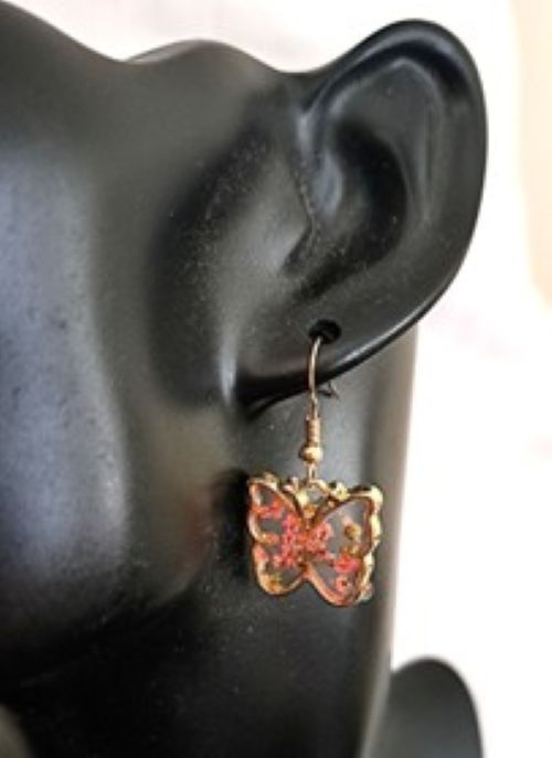 Exe Natural Dried Flowers Drop Earrings