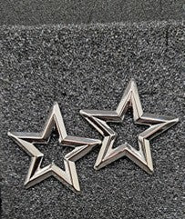 Maine Stainless Steel Star Stud Earrings