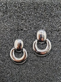 Maryland 1 Stainless Steel Single Circle Stud Earrings