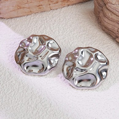 Minnesota 4 Stainless Steel Penny Stud Earrings