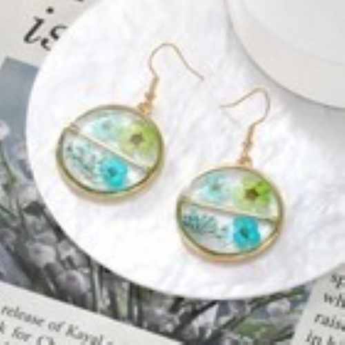 Eden Natural Dried Flowers Drop Earrings