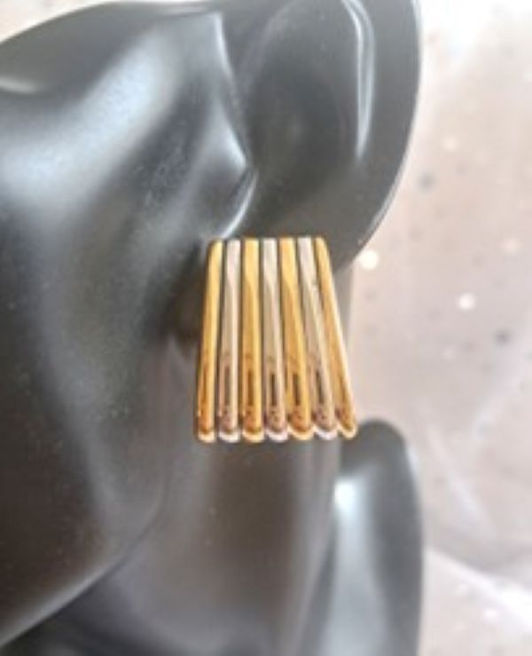 Arkansas Stainless Steel Earrings with 18ct Gold Plating