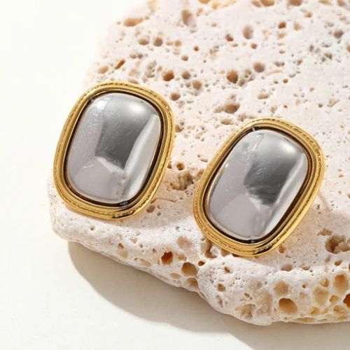 Florida Stainless Steel Earrings with 18ct Gold Plating